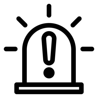 beyaz arkaplanda izole edilmiş ışık çizgisi ikonu vektör çizimi