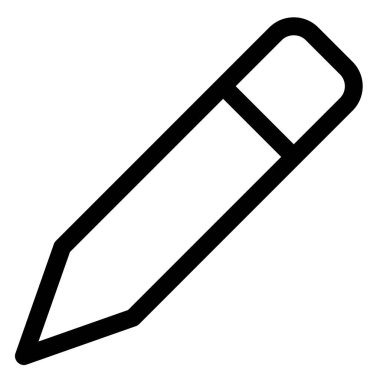 kalem satırı simgesi çizimi beyaz arkaplanda izole edildi