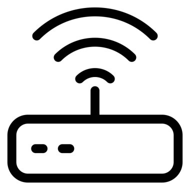 router satır simgesi vektör çizimi beyaz arkaplanda izole edildi