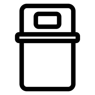 Beyaz arkaplanda izole edilmiş şilte çizgisi simgesi vektör çizimi