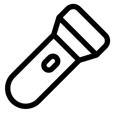 el feneri çizgi simgesi vektör çizimi beyaz arkaplanda izole edildi