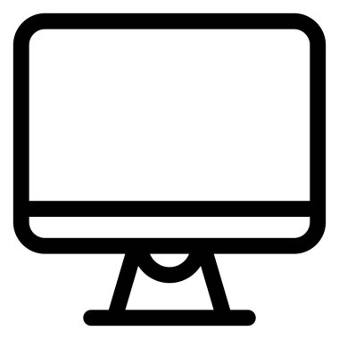 masaüstü çizgi simgesi vektör çizimi beyaz arkaplanda izole edildi