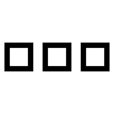 beyaz arkaplanda izole edilmiş daha fazla çizgi simgesi vektörü çizimi