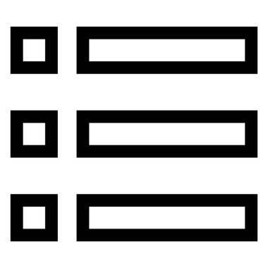 Beyaz arkaplanda izole edilmiş çizgi ikon vektör illüstrasyonu