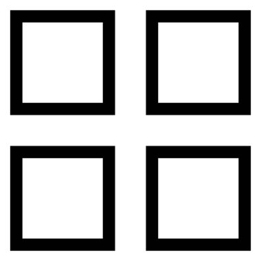 menü satırı simgesi çizimi beyaz arkaplanda izole edildi