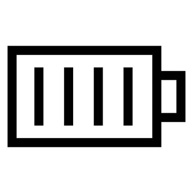 pil çizgisi çizimi beyaz arkaplanda izole edildi