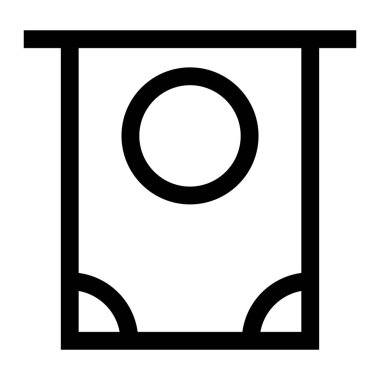 para hattı ikon vektör illüstrasyonu beyaz arkaplanda izole