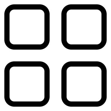 ızgara çizgi simgesi vektör çizimi beyaz arkaplanda izole