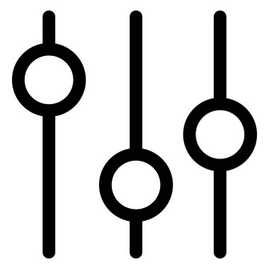 kaydırma çizgisi simgesi vektör çizimi beyaz arkaplanda izole edildi