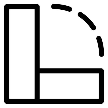 Beyaz arkaplanda izole edilmiş çizgi simgesi vektör çizelgesini döndür