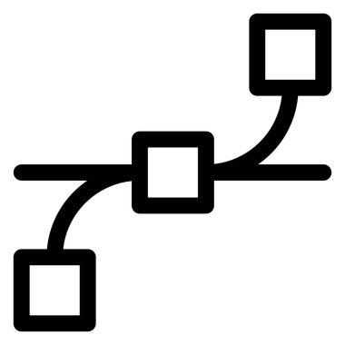 Beyaz arkaplanda izole edilmiş vektör çizgisi çizimi