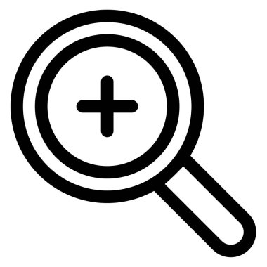 Arama çizgisi simgesi çizimi beyaz arkaplanda izole edildi