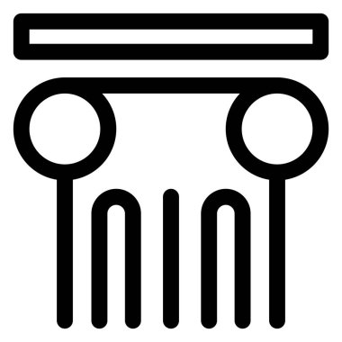 Beyaz arkaplanda izole edilmiş geçmiş satır simgesi vektör illüstrasyonu