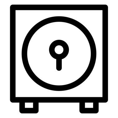 Beyaz arkaplanda izole edilmiş kasa satırı simgesi vektör çizimi