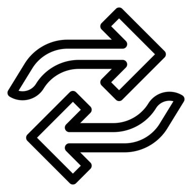 Beyaz arkaplanda izole edilmiş çizgi ikon vektör illüstrasyonu