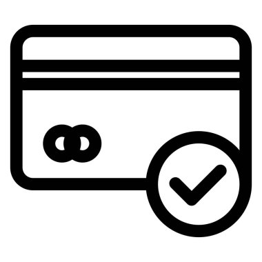 Ödeme çizgisi simgesi çizimi beyaz arkaplanda izole edildi