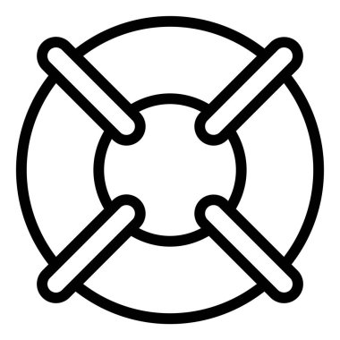 yaşam çizgisi simgesi çizimi beyaz arkaplanda izole edildi