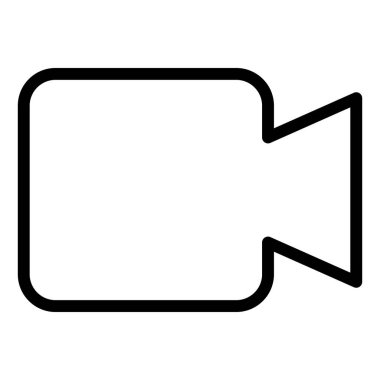 Beyaz arkaplanda izole edilmiş görüntü çizgisi simgesi