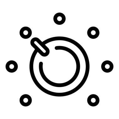 Beyaz arkaplanda izole edilmiş arama hattı simgesi vektör çizimi