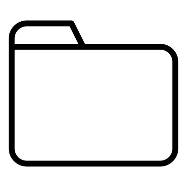 Dizin satırı simgesi çizimi beyaz arkaplanda izole edildi