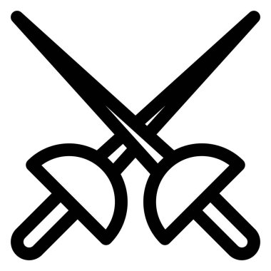 Eskrim çizgisi simgesi çizimi beyaz arkaplanda izole edildi