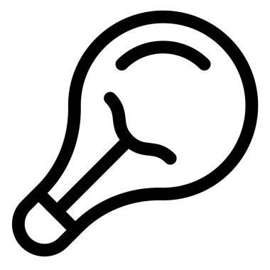 beyaz arkaplanda izole edilmiş ışık çizgisi ikonu vektör çizimi