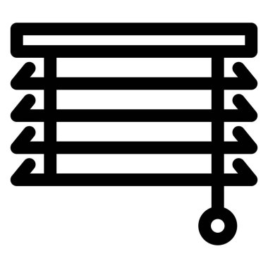 beyaz arkaplanda izole edilmiş çizgi simgesi vektör resimlemesini kör eder