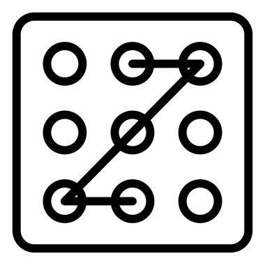 parola satırı simgesi çizimi beyaz arkaplanda izole edildi