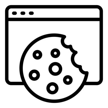 İnternet çizgisi simgesi çizimi beyaz arkaplanda izole edildi