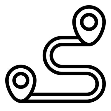 geçit çizgisi simgesi çizimi beyaz arkaplanda izole edildi