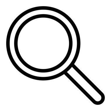 Arama çizgisi simgesi çizimi beyaz arkaplanda izole edildi