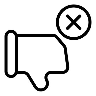 Beyaz arkaplanda izole edilmiş çizgi ikon vektör resimlemesi azalt