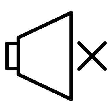 ses çizgisi simgesi çizimi beyaz arkaplanda izole edildi