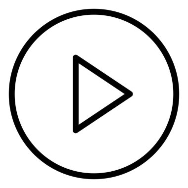 Beyaz arkaplanda izole edilmiş daire çizgisi simgesi çizimi