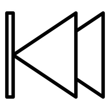 Beyaz arkaplanda izole edilmiş satır simgesi vektör çizimi