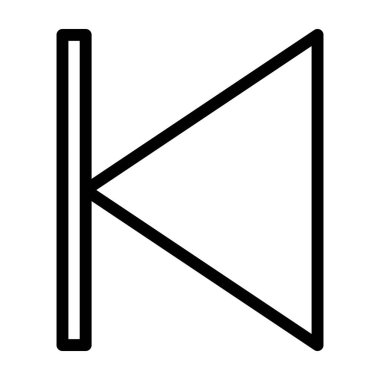 Beyaz arkaplanda izole edilmiş satır simgesi vektör çizimi