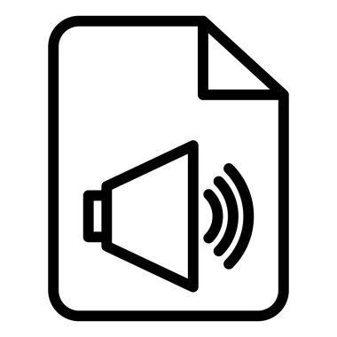 dosya satırı simgesi çizimi beyaz arkaplanda izole edildi