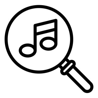 Arama çizgisi simgesi çizimi beyaz arkaplanda izole edildi