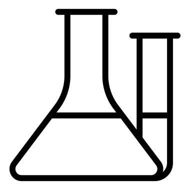 beyaz arkaplanda izole edilmiş matara çizgisi ikonu vektör çizimi