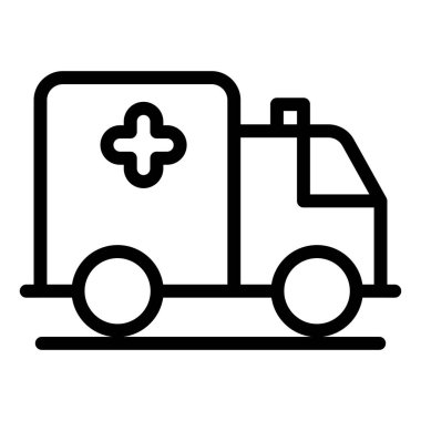 tıbbi çizgi ikon vektör çizimi beyaz arkaplanda izole edildi