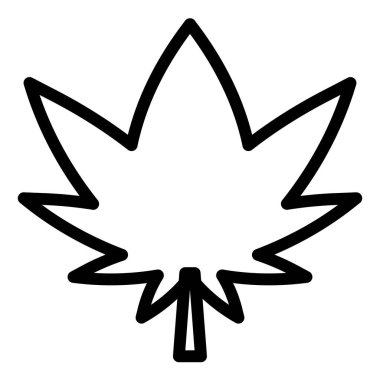 Beyaz arkaplanda izole edilmiş kenevir çizgisi simgesi vektör çizimi