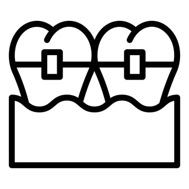 beyaz arkaplanda izole edilmiş çizgi simgesi vektör çizimi