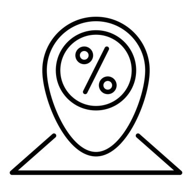 Beyaz arkaplanda izole edilmiş çizgi simgesi vektör çizimi