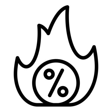 ateş hattı ikon vektör çizimi beyaz arkaplanda izole