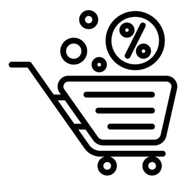 Araç çizgisi simgesi çizimi beyaz arkaplanda izole edildi