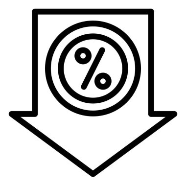 ok çizgisi simgesi çizimi beyaz arkaplanda izole edildi