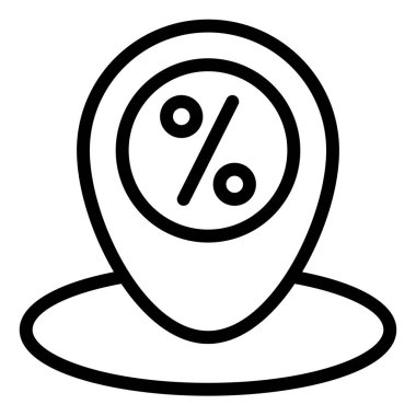 satış yeri simgesi vektör çizimi beyaz arkaplanda izole edildi