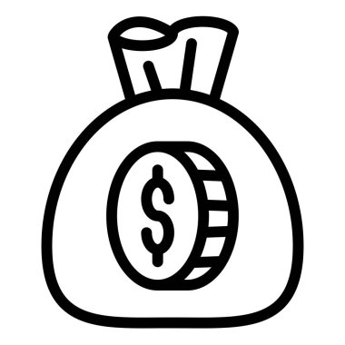 para hattı ikon vektör illüstrasyonu beyaz arkaplanda izole