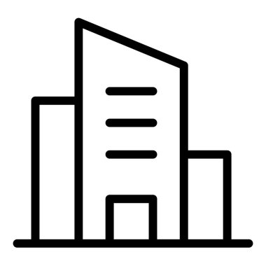 Beyaz arkaplanda ofis satırı simgesi çizimi izole edildi