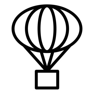 Beyaz arkaplanda izole edilmiş hava çizgisi simgesi vektör çizimi